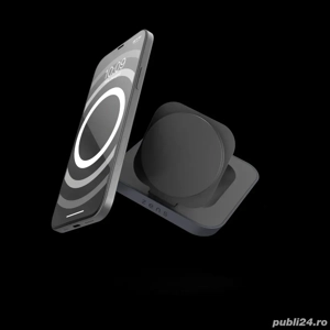 zens nightstand charger pro 2 qi2 - imagine 2