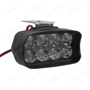 LAMPA FAR proiector LED MOTO motocicleta BICICLETA trotineta electrica ATV 12V 24V 36V 48V 52V 60V - imagine 8