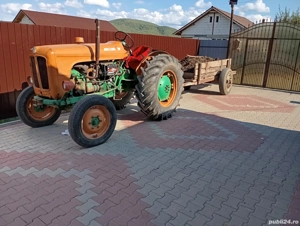 de vânzare tractor fiat someca c totul cu remorca fac schimb cu animale  - imagine 3