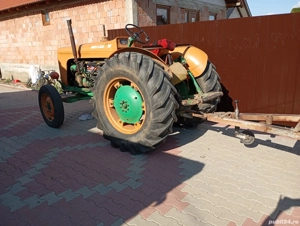 de vânzare tractor fiat someca c totul cu remorca fac schimb cu animale  - imagine 5