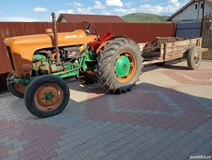 de vânzare tractor fiat someca c totul cu remorca fac schimb cu animale  - imagine 2