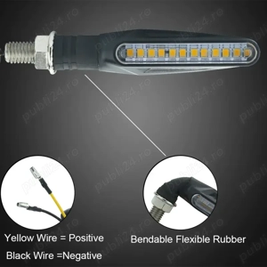 SEMNALIZARE MOTO dinamica semnalizatoare MOTOCICLETA scuter cu LED secventiala semnalizari ATV - imagine 10
