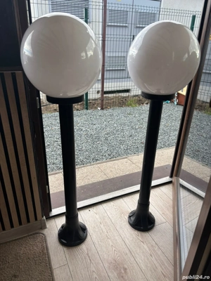 Stalpi iluminat poarta curte (se vand la set de 2 sau la bucata)