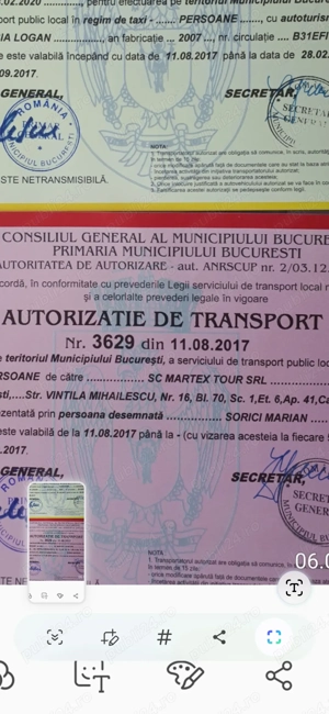 Licenta taxi bucuresti