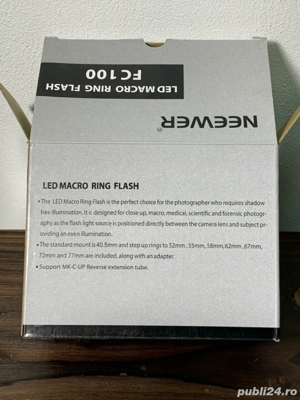 vand sau schimb Neewer ring flash FC100