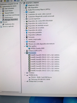 Calculator PC Lenovo Thinkstation P300, Intel xeon E3-1231 v3, ssd 250 GB Samsung, ram 16 Gb - imagine 5