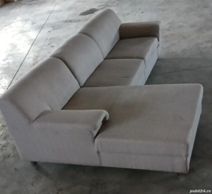 Canapea de colț bej deschis