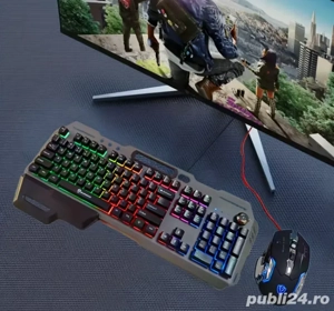 Set Combo tastatura +mouse Gaming cu RGB - imagine 2