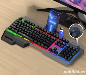 Set Combo tastatura +mouse Gaming cu RGB - imagine 3
