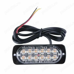 Stroboscoape galbene auto LED de calitate superioară   12V, 24V, 36V Stroboscoape galbene auto de ca - imagine 4