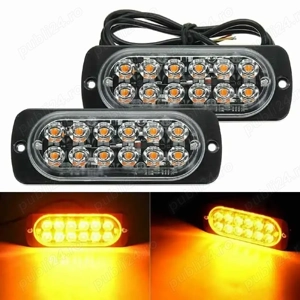 Stroboscoape galbene auto LED de calitate superioară   12V, 24V, 36V Stroboscoape galbene auto de ca - imagine 5