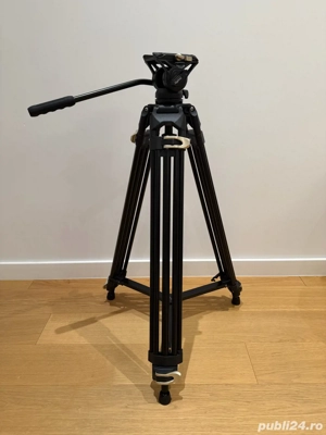 Trepied SmallRig Heavy-Duty cu Cap Fluid 186 cm; 