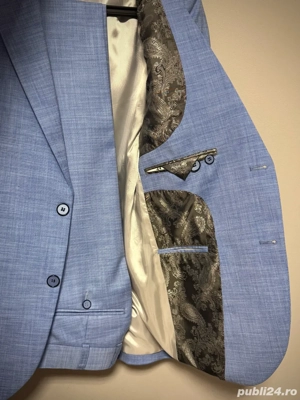 Sacou elegant albastru   ideal evenimente   business - imagine 2