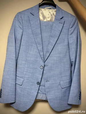 Sacou elegant albastru   ideal evenimente   business - imagine 3