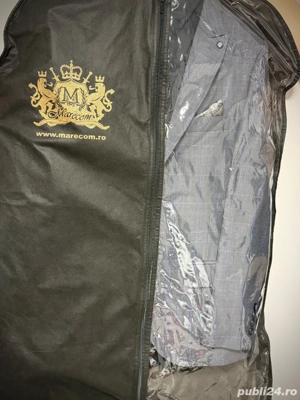 Sacou gri în carouri   stil premium, stare foarte bună - imagine 2