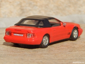 Macheta Mercedes-Benz SL-600 Roadster 1995 Hongwell sc 1:72 uzata - imagine 3