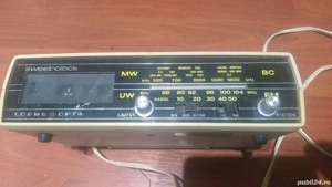 Aparat radio cu ceas retro Sweet-Clock Loewe-(Opta) R199 32009 