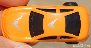 Jucarie masina sport portocalie metalica scara 1:87 HO made in China - imagine 4