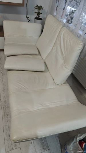 Vând canapea piele! - imagine 2