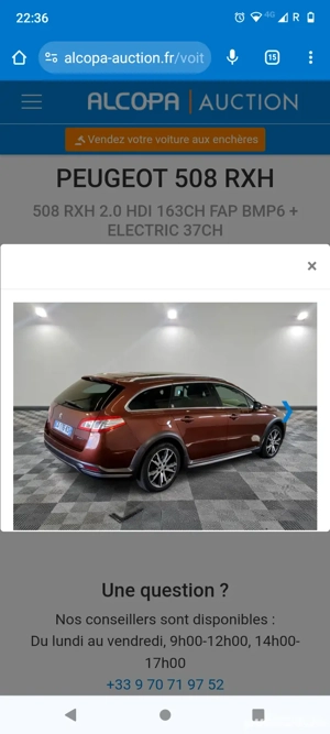 Peugeot 508 RXH 2012  ,2 diesel  ,hybrid 4  ,full ,tractiune 4ori4 ,200 cai - imagine 7