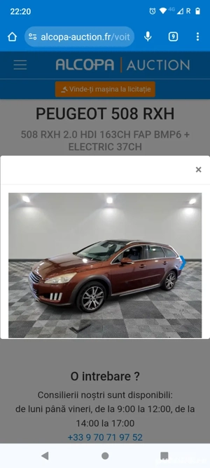 Peugeot 508 RXH 2012  ,2 diesel  ,hybrid 4  ,full ,tractiune 4ori4 ,200 cai - imagine 8