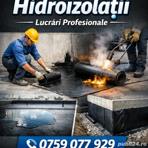 executam lucrari de hidroizolatii in toata tara cu materiale germane si cu membrana termo-sudabila 