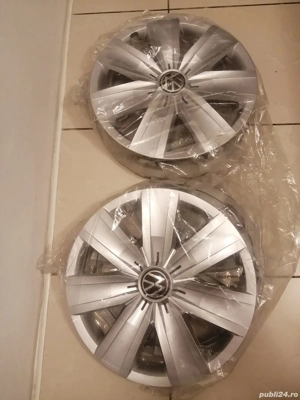 Capace jante NOI pentru roti tabla originale R16 VW VOLKSWAGEN OE 2GA601147 T-roc Touran Beetle - imagine 2