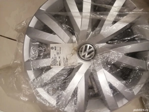 Capace jante NOI pentru roti tabla originale R16 VW VOLKSWAGEN OE 5H0601147C GOLF 7 GOLF 8 - imagine 2