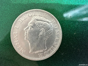 Monedă Argint 500 Lei 1944   Mihai I. Cotație în creștere.