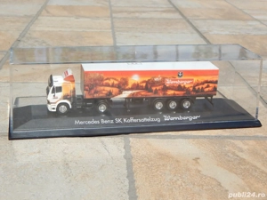 Macheta camion transport Mercedes-Benz SK 88 Wernberger cu vitrina