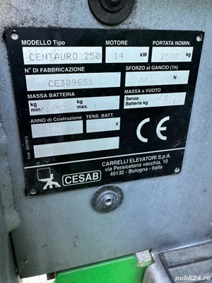 Vând stivuitor electric Cesab - imagine 4