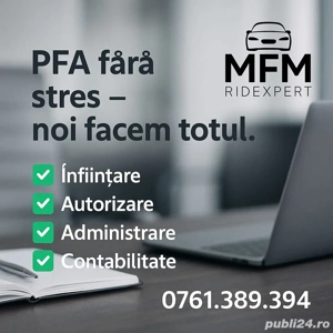 Infiintare PFA Uber Bolt , ARR ,management contabilitate Brasov