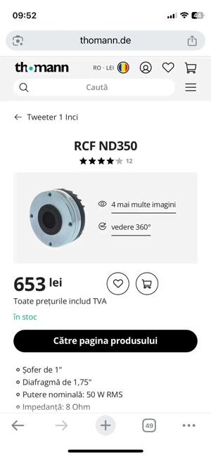 Driver rcf + goarnă