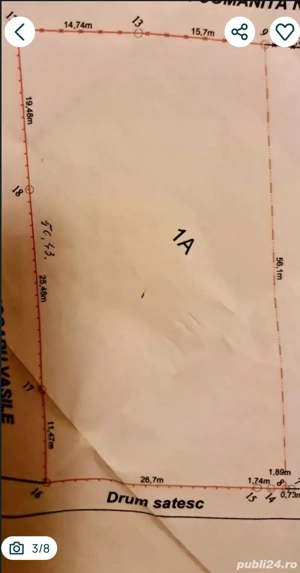 Vând teren intravilan in Stejaru, Pangarati, Neamt - 1706 mp - imagine 5