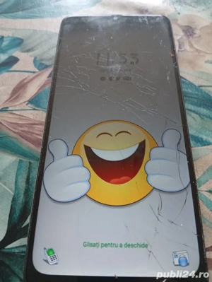 telefon mobil Samsung Galaxy A12 sticlă crăpată funcționează bine 