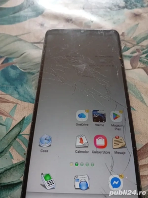 telefon mobil Samsung Galaxy A12 sticlă crăpată funcționează bine  - imagine 2