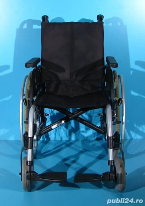 Scaun cu rotile din aluminiu  Breezy - latime sezut 43 cm