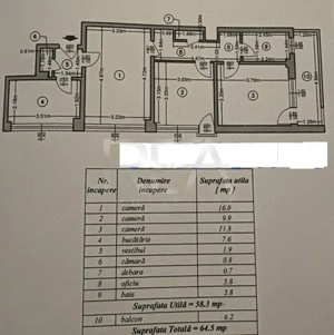 Apartament 3 camere Obor – Bd. Gării Obor, 64 mp, balcon, renovat - imagine 10