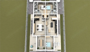 Duplex 3 camere - 100 metri de asfalt - Personalizare interioara. - imagine 11