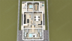 Duplex 3 camere - 100 metri de asfalt - Personalizare interioara. - imagine 8