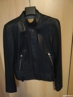 Vând geacă din piele Massimo Dutti pentru damă