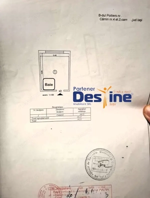 Cameră cămin 16 mp baie proprie mobilat și utilată renovată etaj 2 Frumoasa - imagine 6