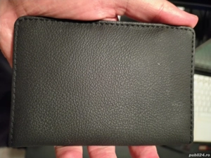 Portofel Mercedes Benz Passport Case Black Leather 14x10cm Novelty Rare Not Sold in store - imagine 5