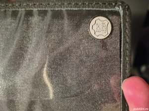 Portofel Mercedes Benz Passport Case Black Leather 14x10cm Novelty Rare Not Sold in store - imagine 3