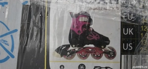 Role reglabile negru si roz 