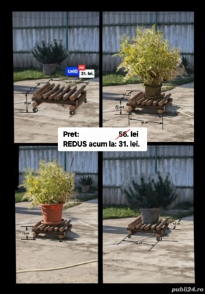 La pret redus. Stativ MASIV-ARTIZANAL, suport pentru florii.