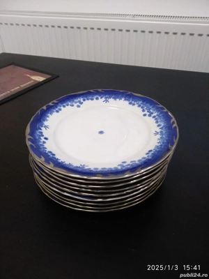 Set serv. masa cobalt 6 farfurii intinse