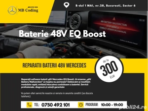 Reparatii baterii 48V Mercedes w205 w213 w167 w206 w223 repar baterie