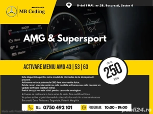 Meniu Tematica 43 53 63 AMG SuperSport Mercedes Codari menu carplay