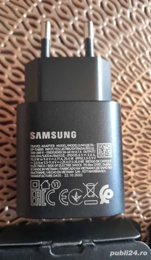 incarcatoare Samsung originale 25w super fast charge Usb Type C ,noi , made in Vietnam - imagine 2